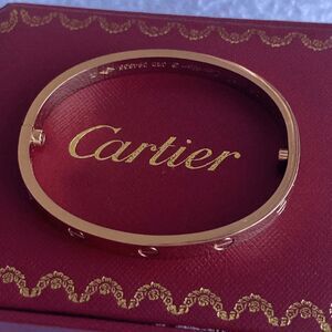NEW Cartier Love Bracelet 18K Pink Gold 750 Bangle Circumference:  17cm / 6.7" A
